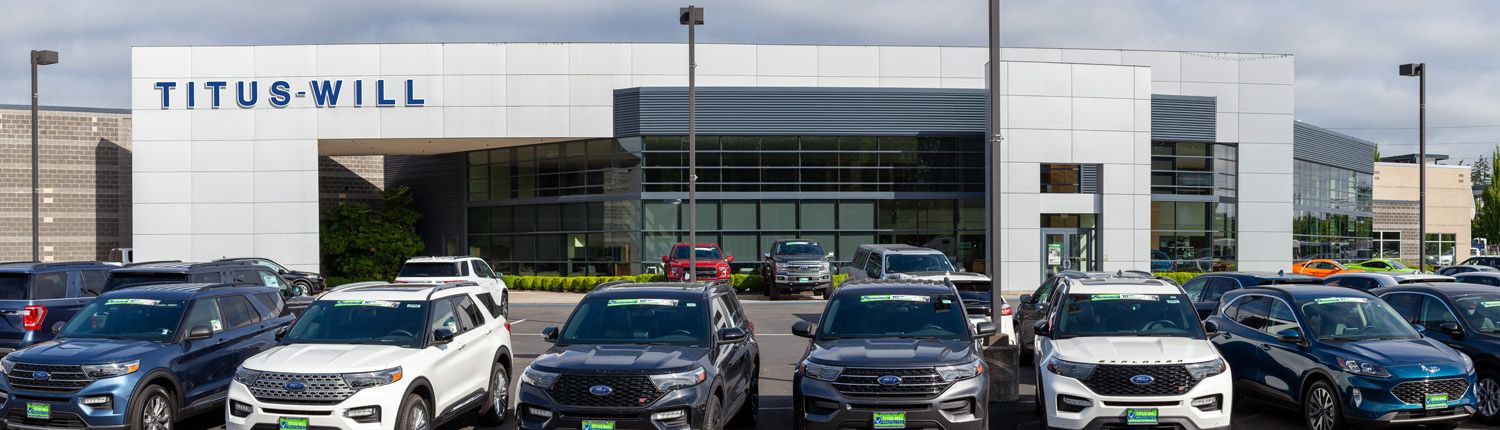 The Titus-Will Ford Service of Lakewood building on Pacific Highway SW in Lakewood